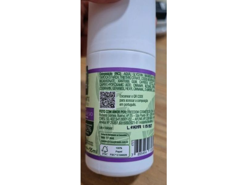 Boni Natural Deodorant Roll-On, 55 mL