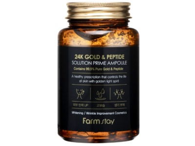 Farm Stay Solution Prime Ampoule, 24K Gold & Peptide, 8.45 fl oz/250 mL