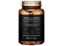 Farm Stay Solution Prime Ampoule, 24K Gold & Peptide, 8.45 fl oz/250 mL - Image 2