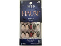 Kiss Haunt Press On Nails & Glue Kit, Glow In The Dark, 32 Nails, 0.07 oz/2 g - thumbnail 2