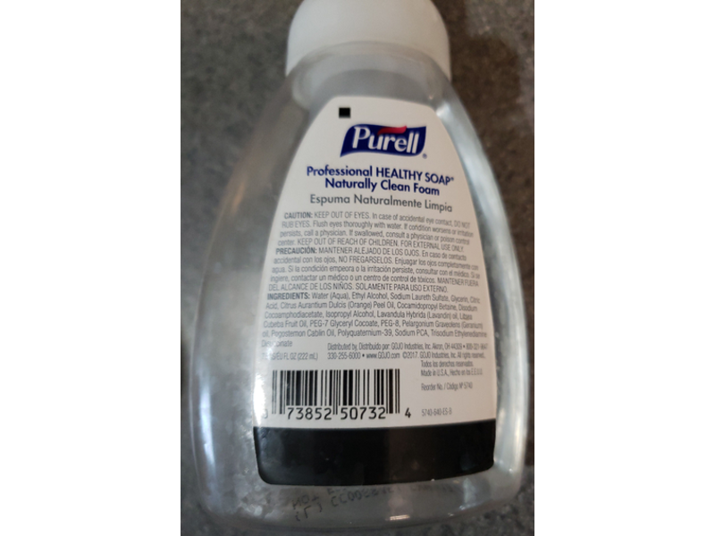 Purell Naturally Clean Healthy Soap, 7.5 fl oz/222 mL