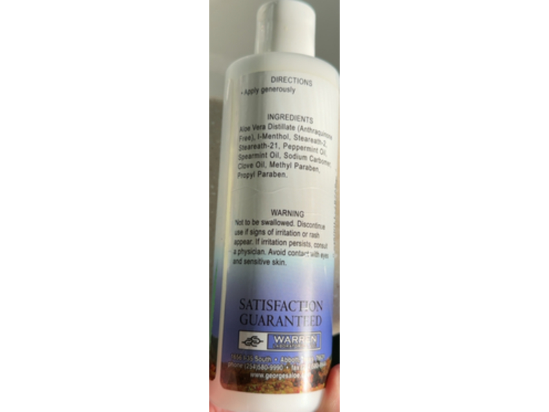 George's Herbal Rubdown Lotion, 8 fl oz/236 mL