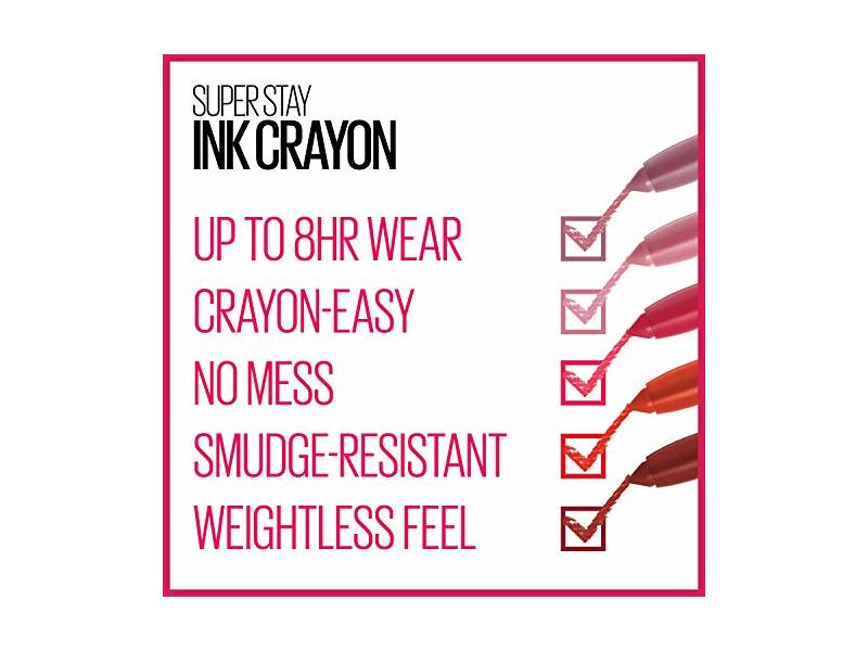 Maybelline Super Stay Ink Lip Crayon, Own Your Empire, 0.04 oz/1.2 g