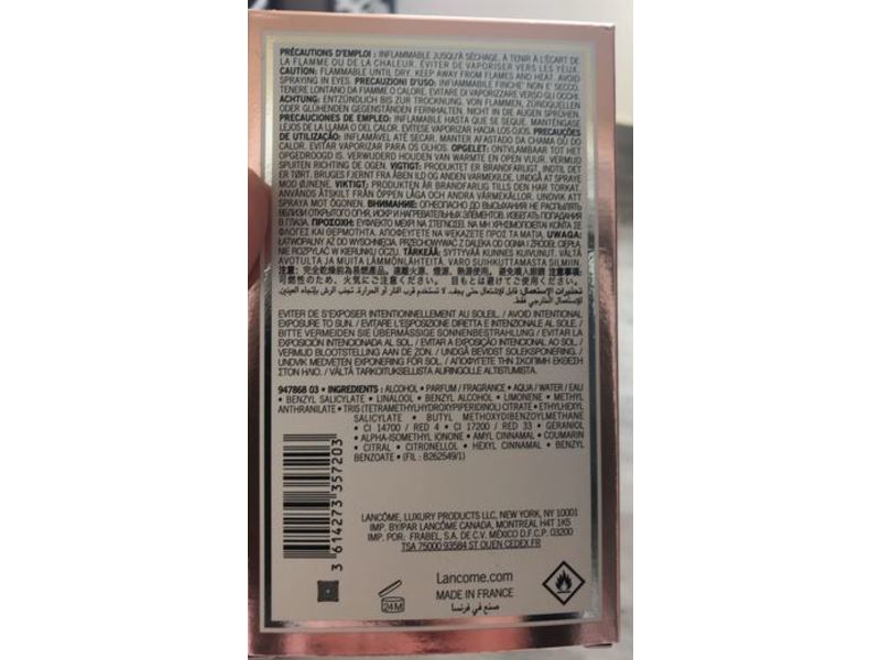 Lancome La Vie Est Belle Soleil Cristal L' Eau De Parfum, 1.7 fl oz/50 mL