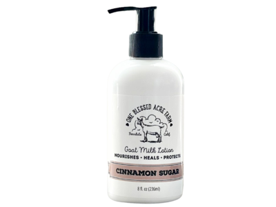 One Blessed Acre Farm Goat Milk Lotion, Cinnamon Sugar, 8 fl oz/236 mL