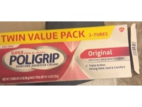 Super Poligrip Original Zinc Free Denture Adhesive Cream, Mild Mint Flavour, 4.8 oz, Pack Of 2 - Image 3