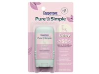 Coppertone Pure & Simple Baby Sunscreen Stick, SPF 50, Cocoa Butter, 0.49 oz/13.9 g - thumbnail 1