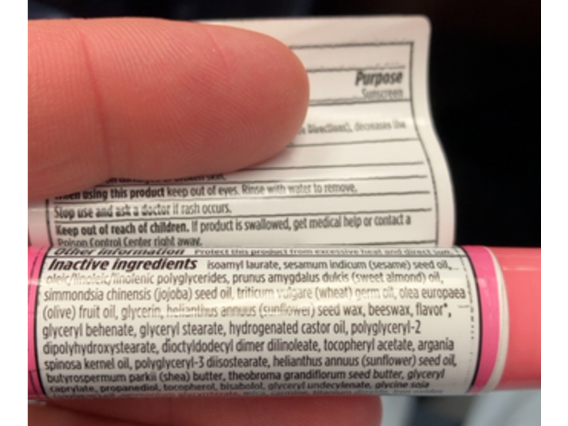 Burt's Bees Sun Care Tinted Lip Balm, SPF 30, Wild Peony