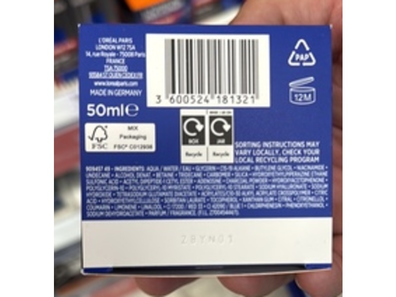 L'Oreal Paris Men Expert Power Age Recharging Night Gel, 50 mL