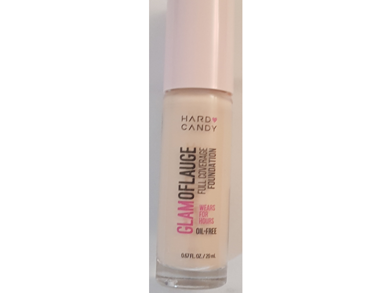 Hard Candy Glamoflauge Full Coverage Foundation, 1503 Linen, Oil-Free, 0.67 fl oz/20 mL