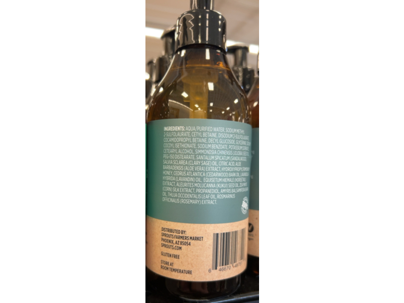 Sprouts Moisturizing Hand Wash, Sandalwood Sage, 12 fl oz/355 mL