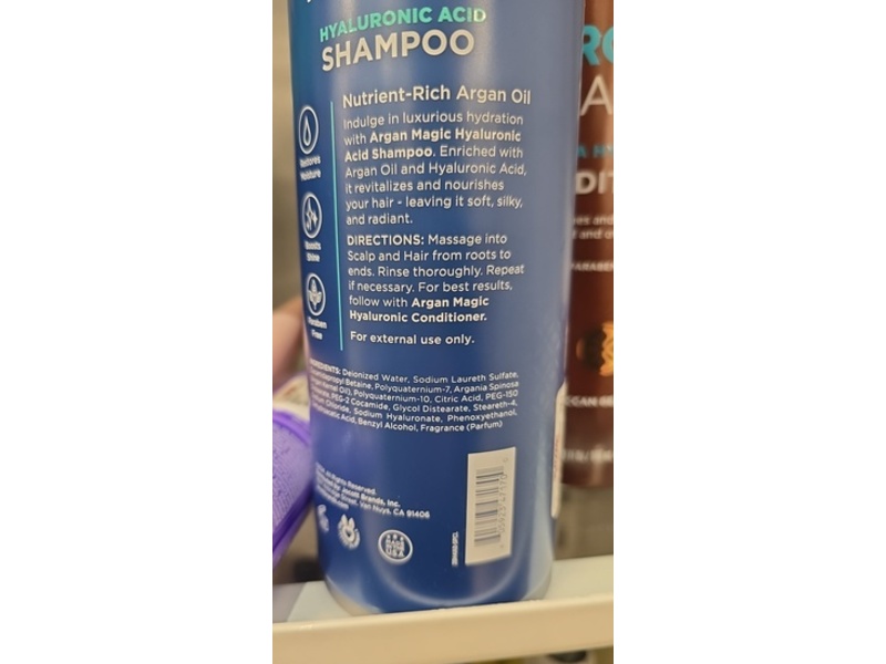 Argan Magic Hyaluronic Acid Shampoo, 32 fl oz/946 mL