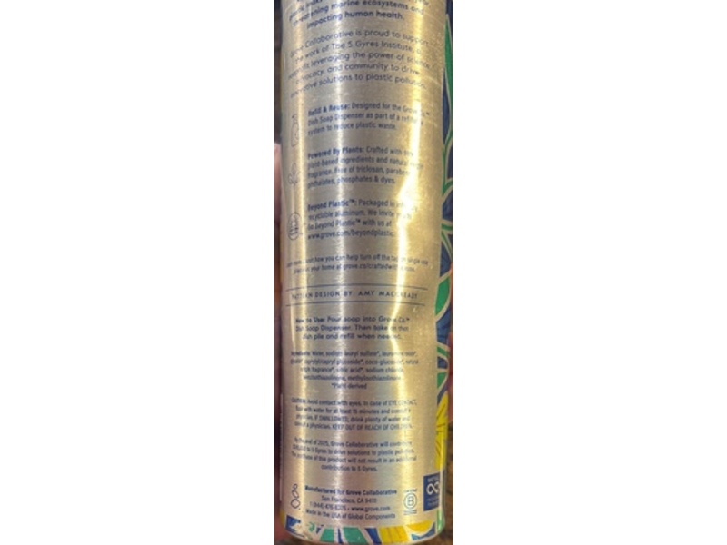 Grove Co. Dish Soap, Pacific Primrose, 16 fl oz/473 mL