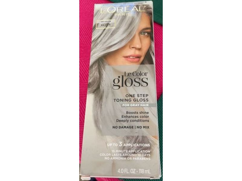 L'Oreal Paris Le Color Gloss One Step Toning Gloss 4.0 fl oz/118 mL, 3 Application