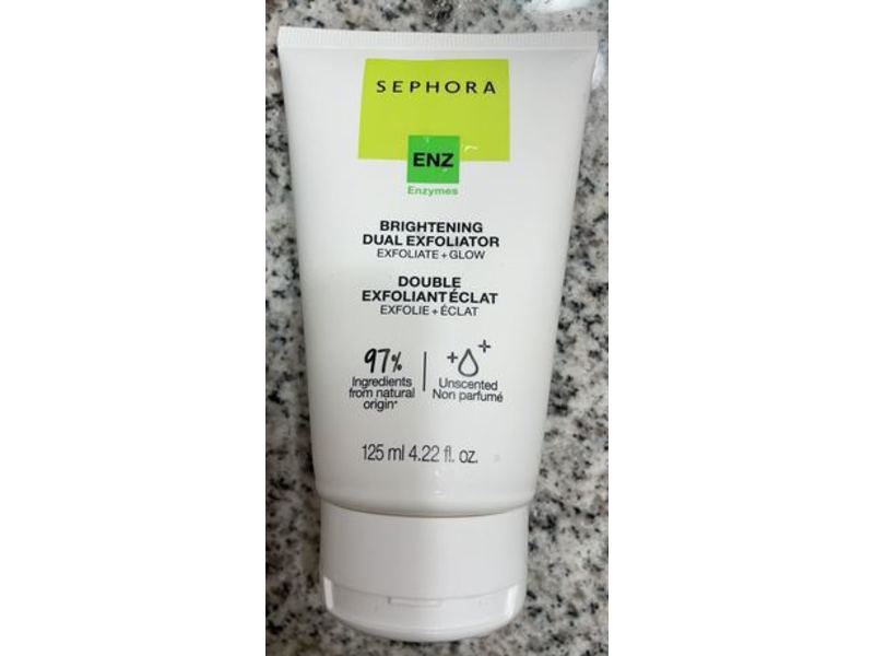 Sephora Brightening Dual Exfoliator, Enzymes, 4.22 fl oz/125 mL