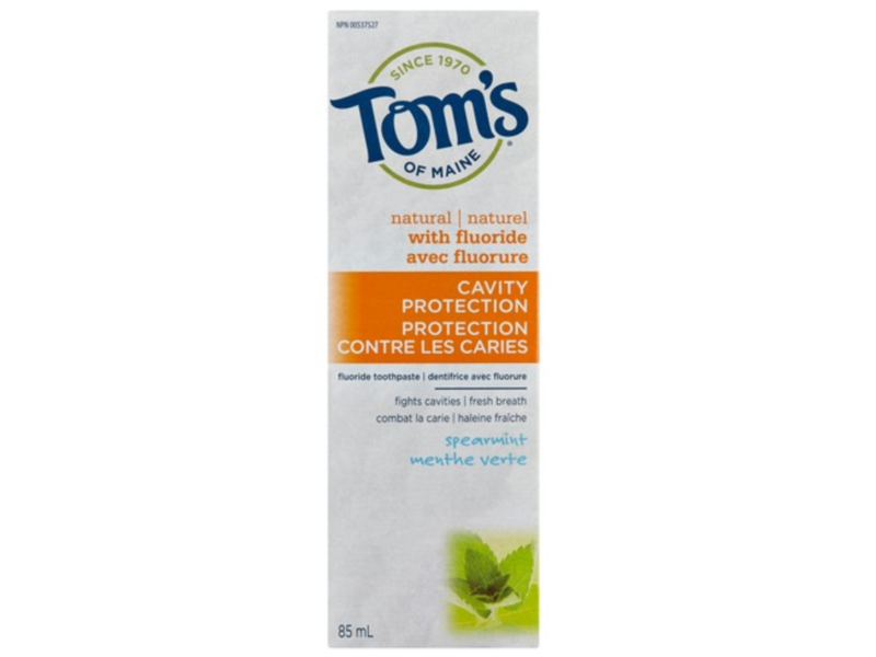 Tom's Of Maine Cavity Protection Fluoride Toothpaste, Spearmint, 85 mL