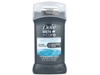 Dove Men+Care Deodorant Stick, Clean Comfort, 3 oz/170 g, Pack Of 2