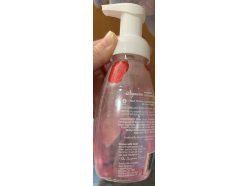 Wegmans Moisturizing Foaming Hand Soap, Mango Rose, 10 fl oz/295 mL