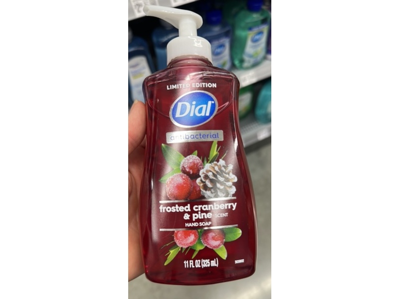 Dial Antibacterial Hand Soap, Frosted Cranberry & Pine Scent, 11 fl oz/325 mL