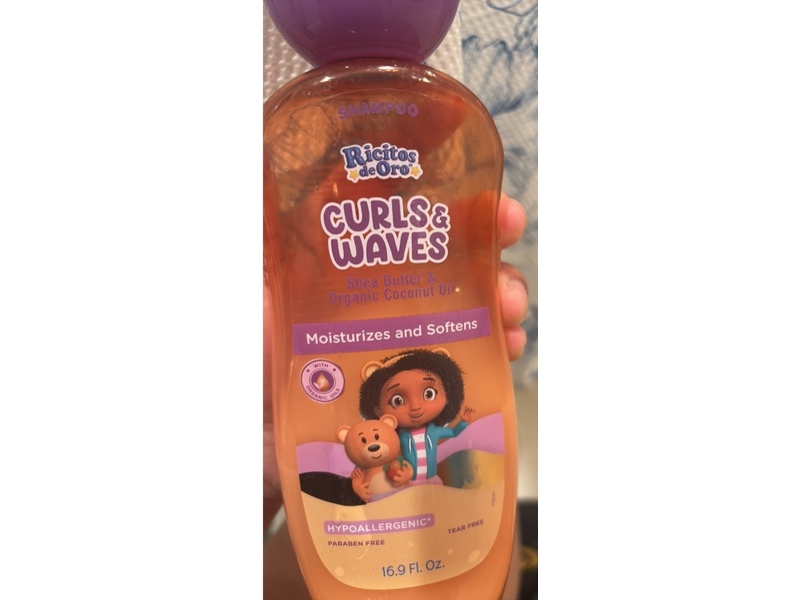 Ricitos De Oro Curls & Waves Shampoo, Shea Butter & Coconut Oil, 16.9 fl oz