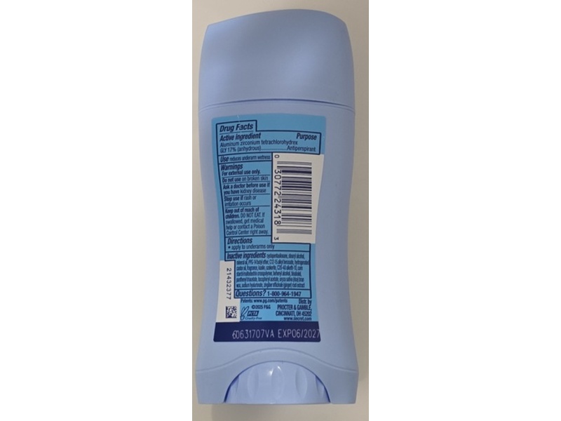 Secret Antiperspirant/Deodorant, Mango Tango, Mango & Hibiscus, 2.6 oz/73 g