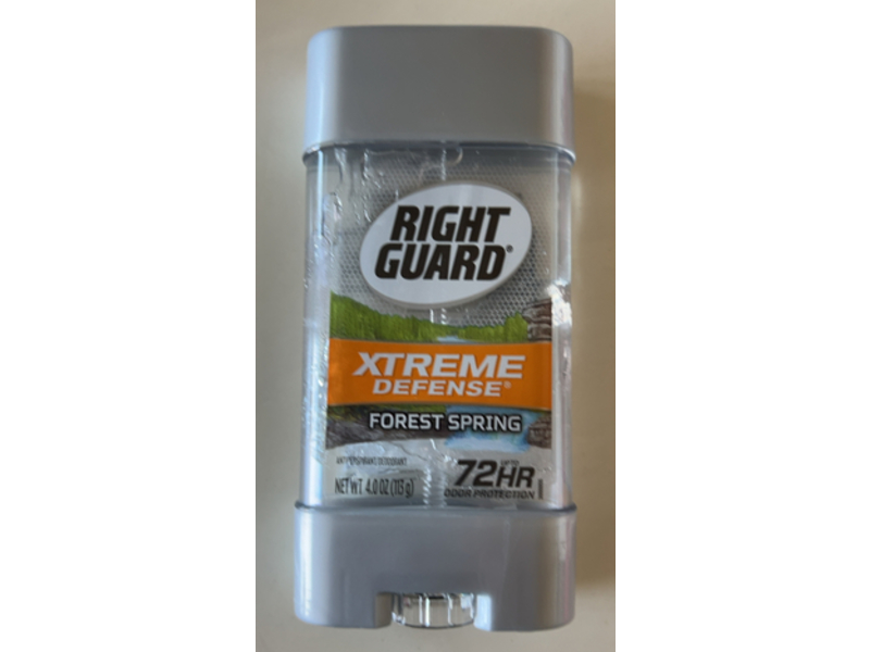 Right Guard Xtreme Defense Antiperspirant Deodorant, Forest Spring, 4 oz/113g