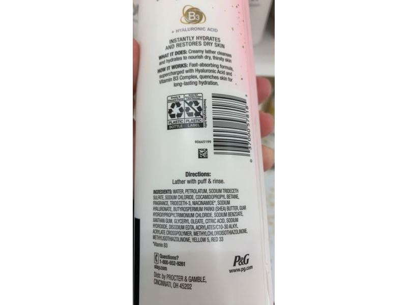 Olay Cleansing & Nourishing Body Wash, 17.9 fl oz/530 mL