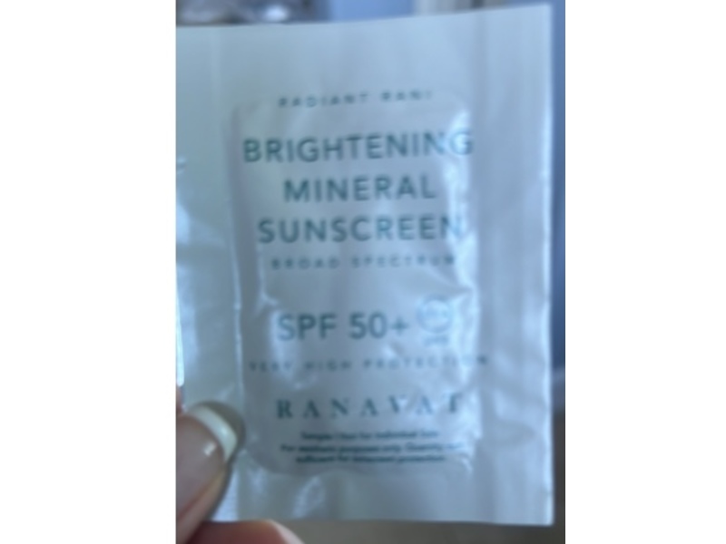 Ranavat Brightening Mineral Sunscreen, SPF 50+, 2 mL