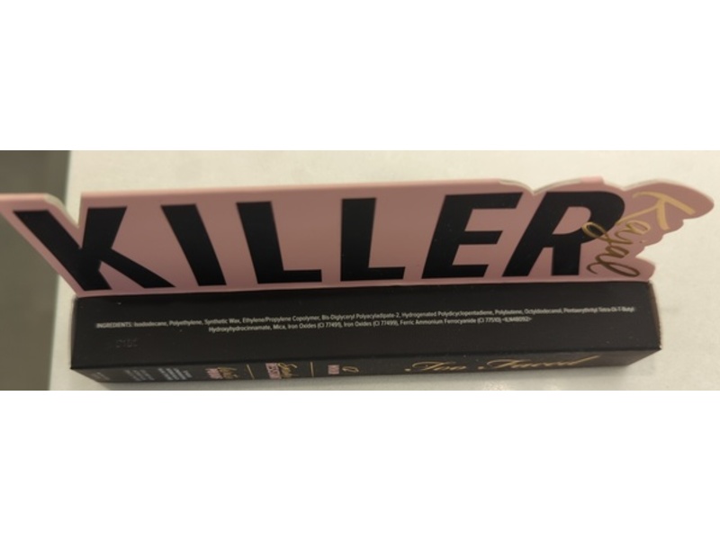 Too Faced Killer Longwearing Kajal Eyeliner, Intense Black, 0.012 oz/0.35 g