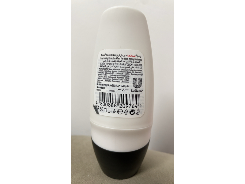 Rexona Men Antiperspirant Roll-On + Invisible, 50 mL