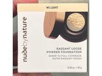 Nude By Nature Radiant Loose Powder Foundation, W1 Light, 0.35 oz/10 g - thumbnail 2