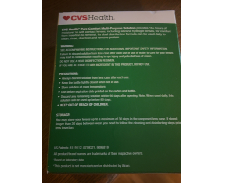 CVS Health Pure Comfort Multi Purpose Solution, 12 fl oz/355 mL, 2 Count