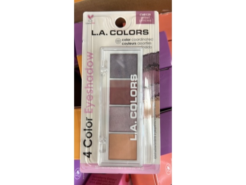 L.A. Colors 4 Color Eyeshadow, Sweet Princess, 0.14 oz/4 g