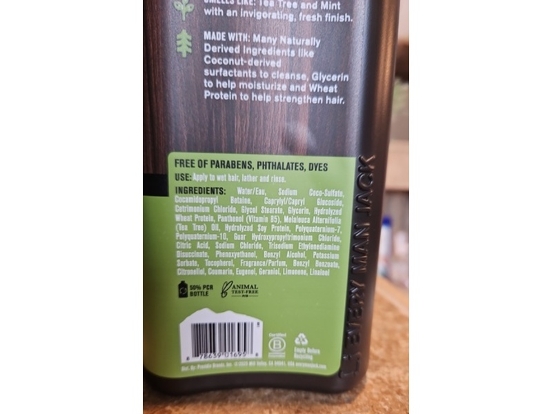 Every Man Jack Thickening 2 In 1Shampoo + Conditioner, Tea Tree, 16 fl oz/473 mL