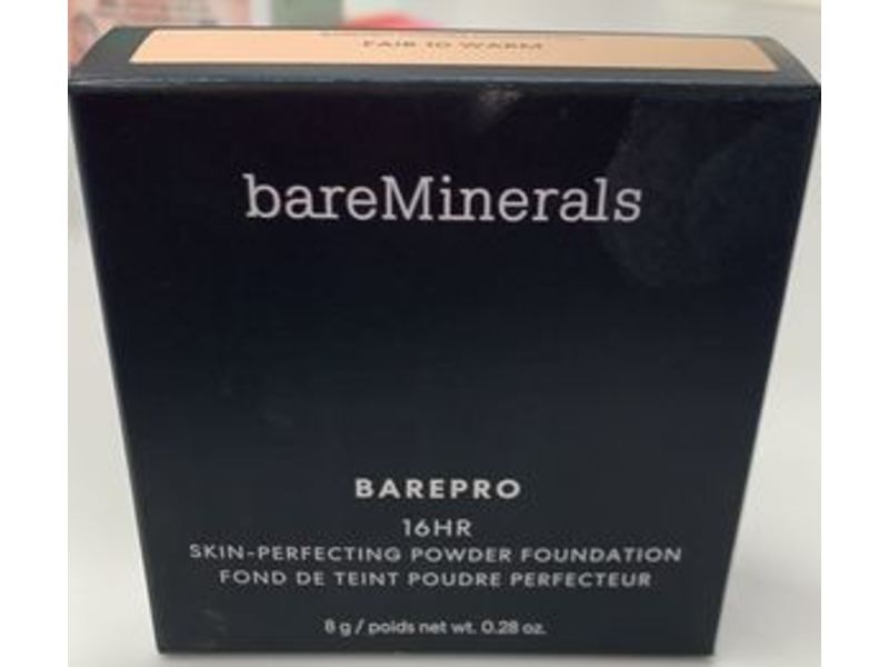 bareMinerals Barepro 16HR Powder Foundation, Skin-Perfecting, Fair 10 Neutral, 0.28 oz/8 g