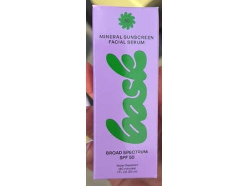 Bask Mineral Sunscreen Facial Serum, SPF 50, 1 fl oz/30 mL