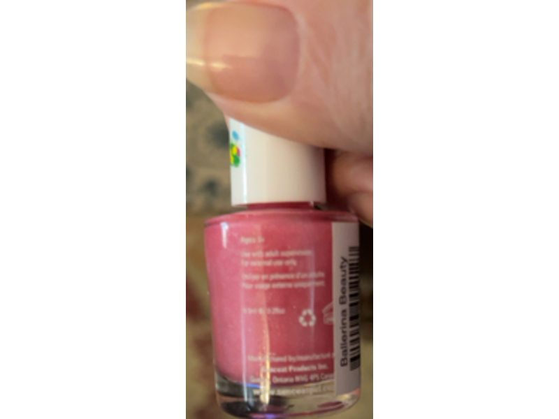 Suncoat Girl Water-Based Nail Polish, Ballerina Beauty, 0.27 oz