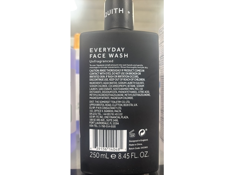 Asquith & Somerset Everyday Face Wash, 8.45 fl oz/250 mL
