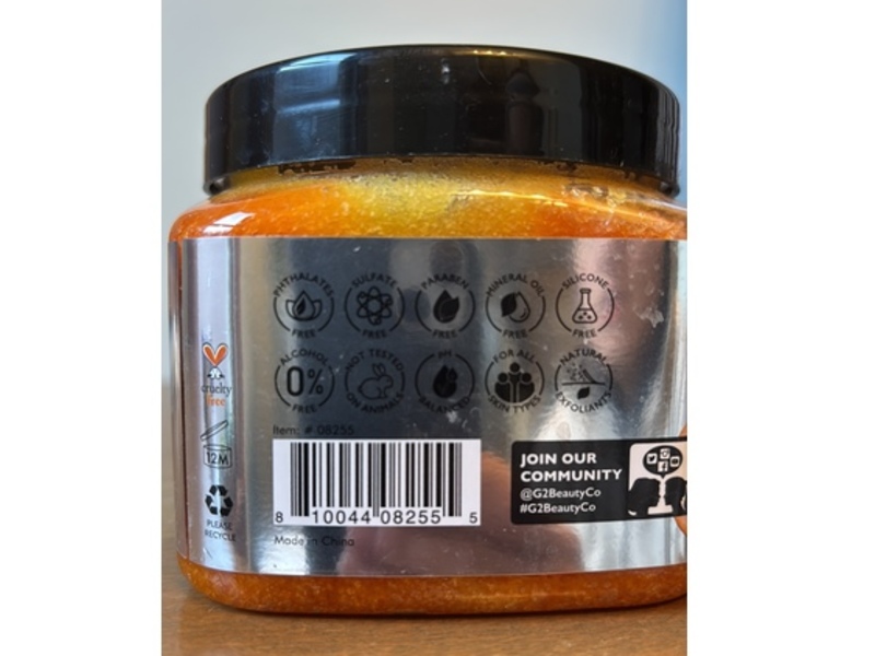 Skin-Aid-Medics Glowing Sugar Scrub, Turmeric + Vitamin C, Brown Sugar & Hyaluronic Acid, 21 oz/600 g