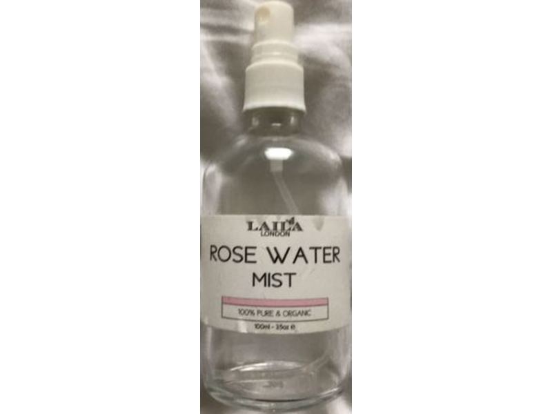 Laila London Rose Water Mist, 3.5 oz/100 mL