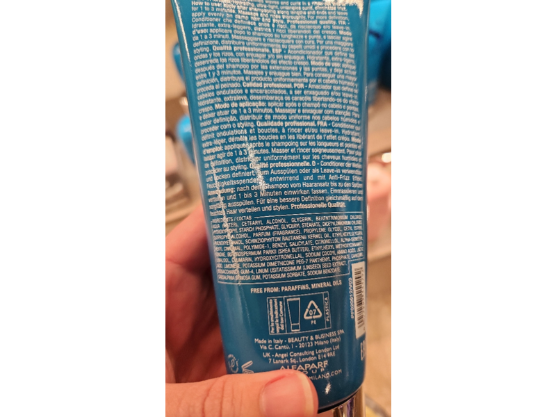 Alfaparf Milano Semi Di Lino Curls Wavy & Curly Hair Enhancing Conditioner, 6.76 fl oz/200 mL