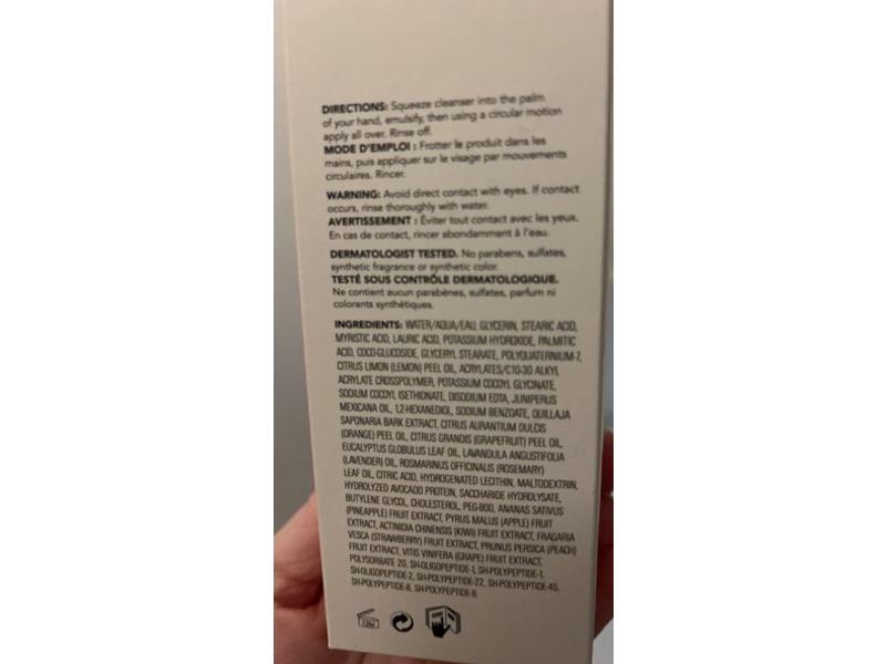 Saturday Skin Face Cleanser, Apple + Peach, 4.05 fl oz/120 mL