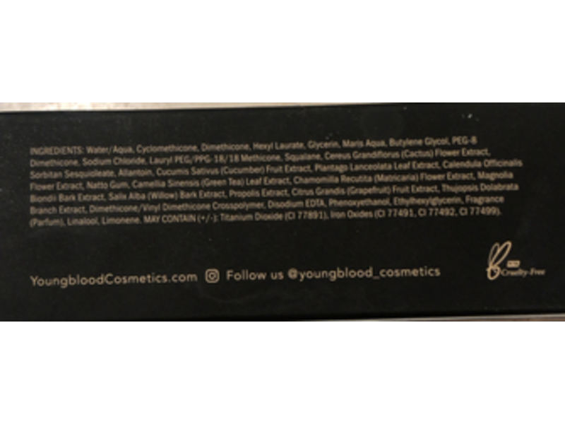 Youngblood Mineral Cosmetics Liquid Mineral Foundation, Golden Tan, 1 fl oz/30 mL