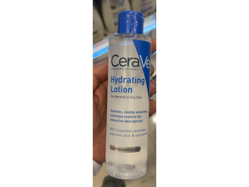 CeraVe Hydrating Lotion, Normal To Dry Skin, 6.8 fl oz/200 mL