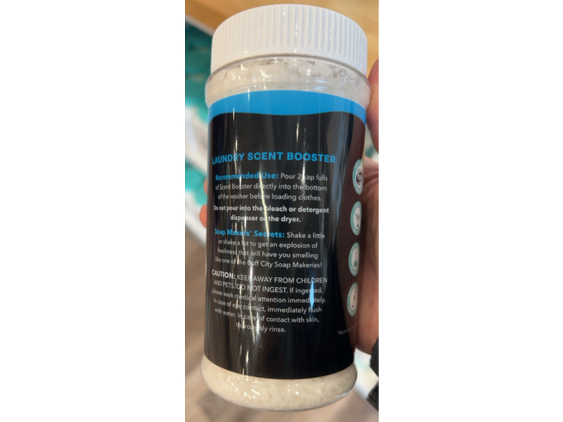 Buff City Soap Laundry Scent Booster, Fresh Cotton, 16.8 oz/475 g