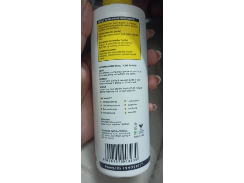 Innovist Sun Scoop Sunscreen Body Lotion, SPF 50 + PA ++++, 6.76 fl oz/200 mL