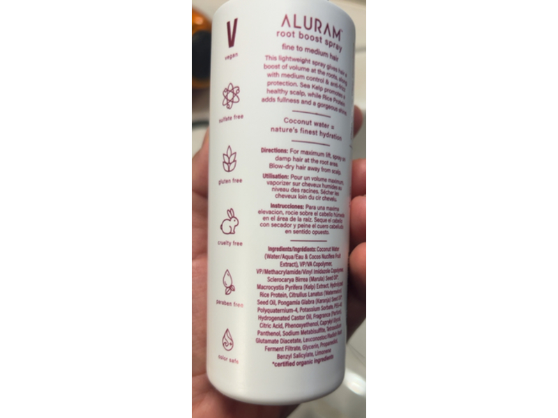 Aluram Root Boost Spray, 6 fl oz/177 mL