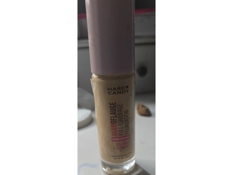 Hard Candy Glam Of Lauge Full Coverage Foundation, 1512 Warm Honey, 0.67 fl oz/20 mL