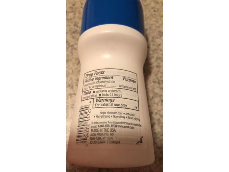 Avon Cool Confidence Antiperspirants Deodorant Roll On, Baby Powder Scent, 2.6 fl oz/75 mL