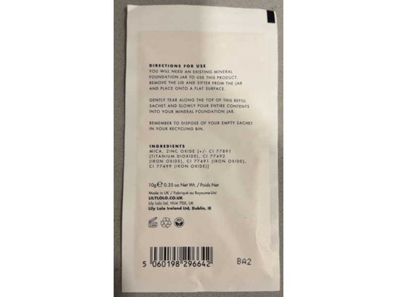 Lily Lolo Mineral Foundation, China Doll, SPF 15, 10 g